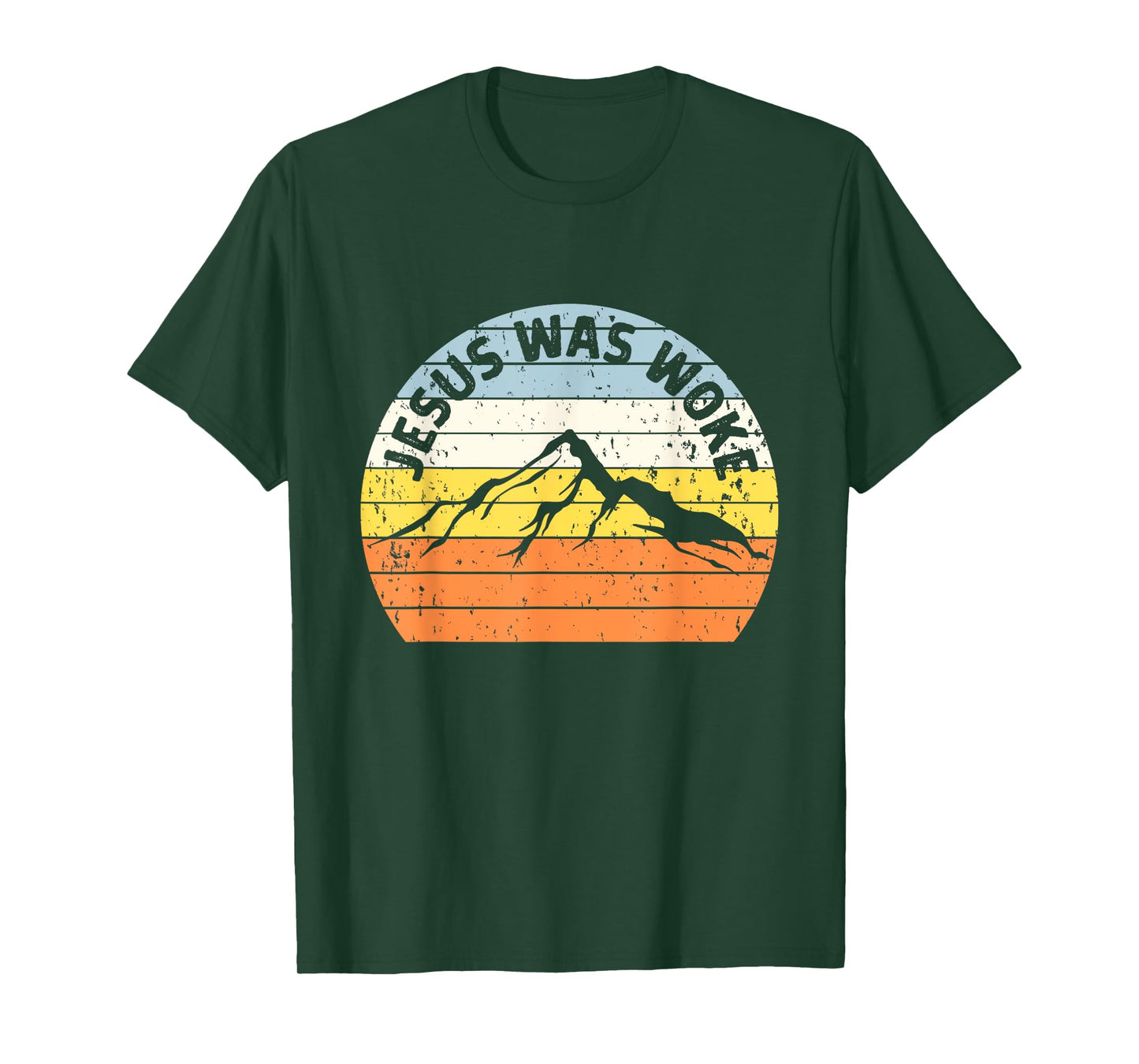Sunset Vintage Jesus Was Woke T-Shirt