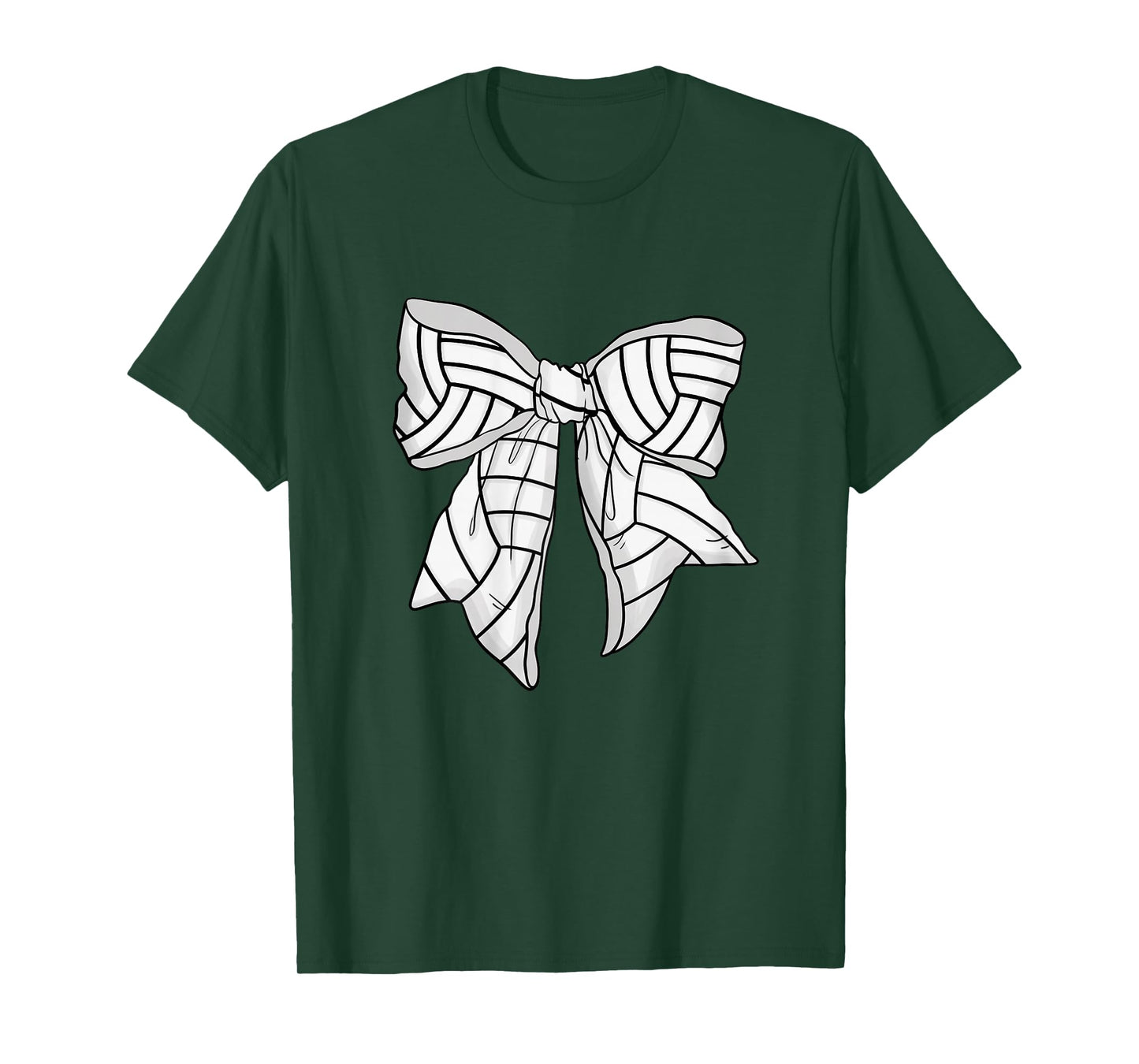 Coquette Volleyball Bow for Teen Girls Sports Mom Women T-Shirt