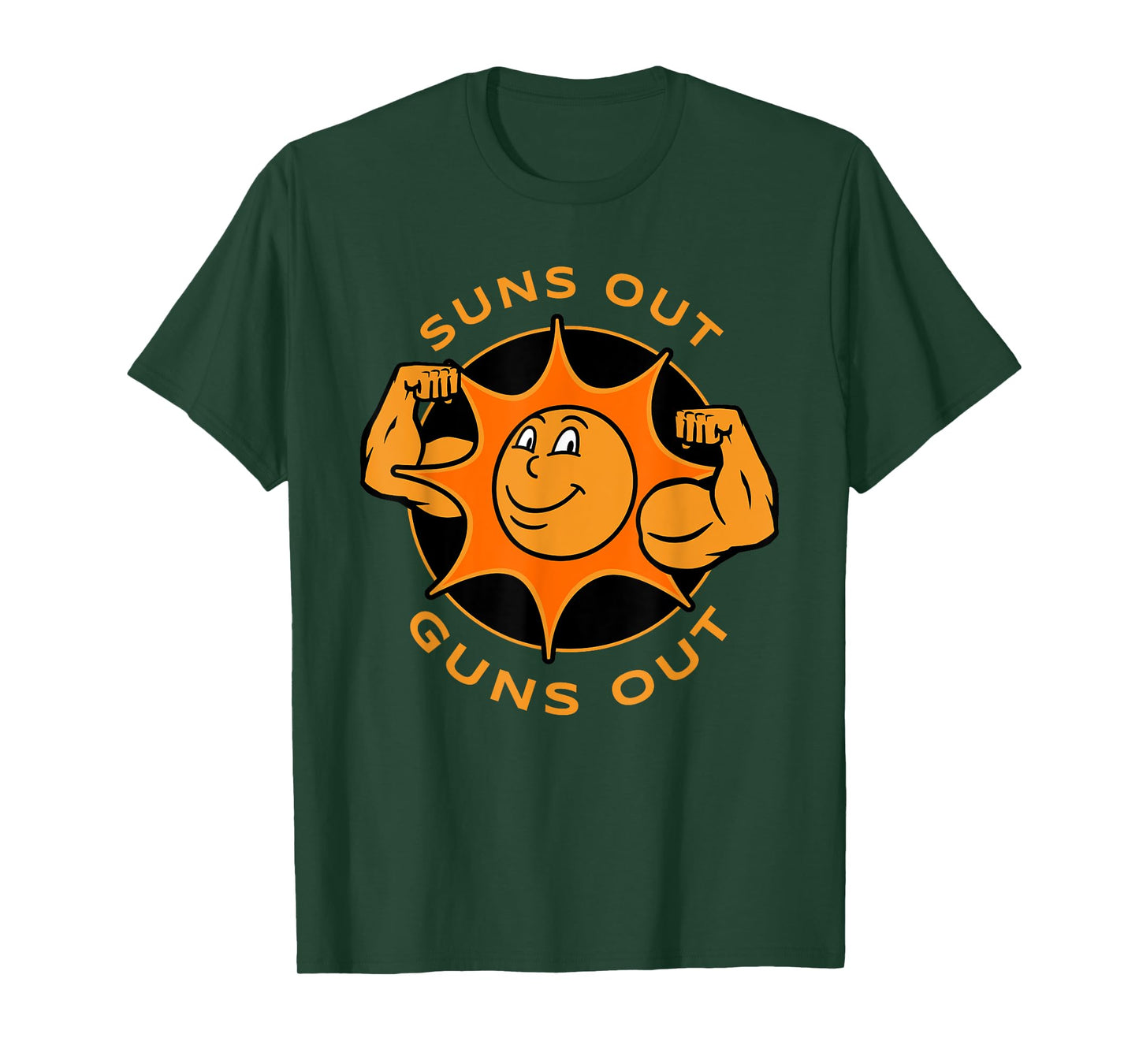 Funny Suns Out Guns Out Summer Gift for Bodybuilders T-Shirt