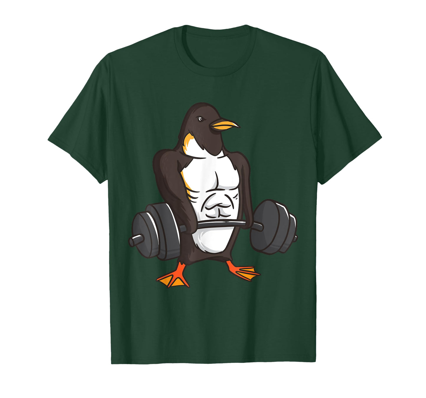 Penguin Powerlifting Weightlifting Gym Animal Lovers Gift T-Shirt