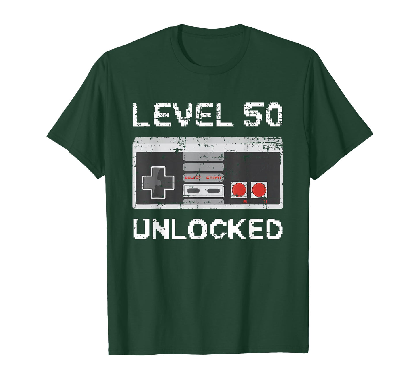 Level 50 Unlocked 50th Birthday Tee 50 Years Old T-Shirt