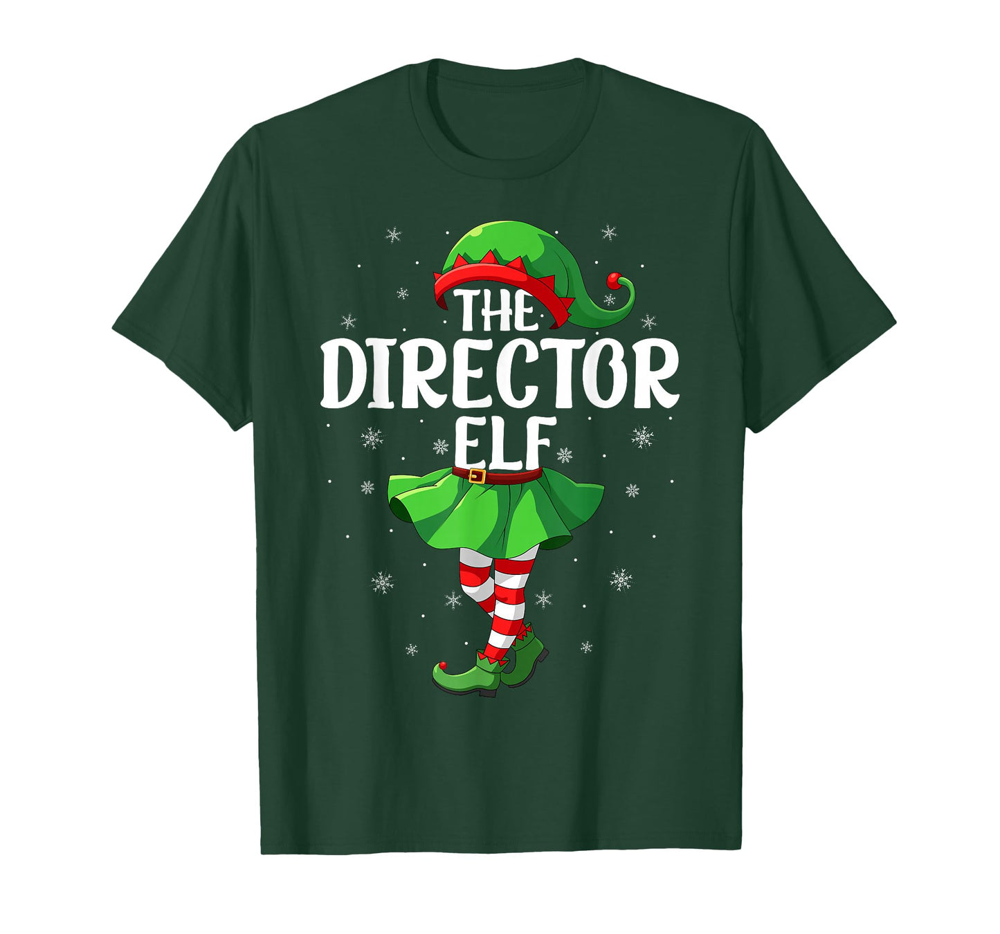 Director Elf Christmas Girls Women Elf Squad Xmas Family T-Shirt