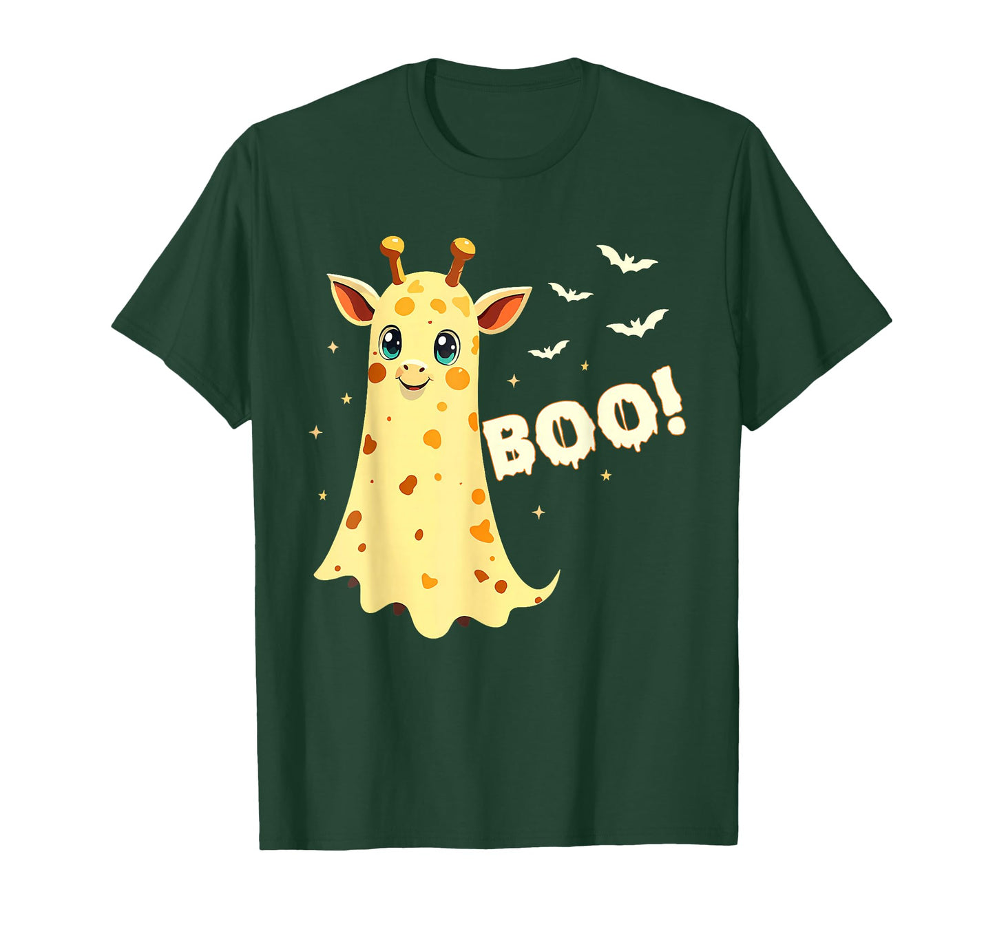 Giraffe Boo Halloween Costume Men Women Kids Funny T-Shirt
