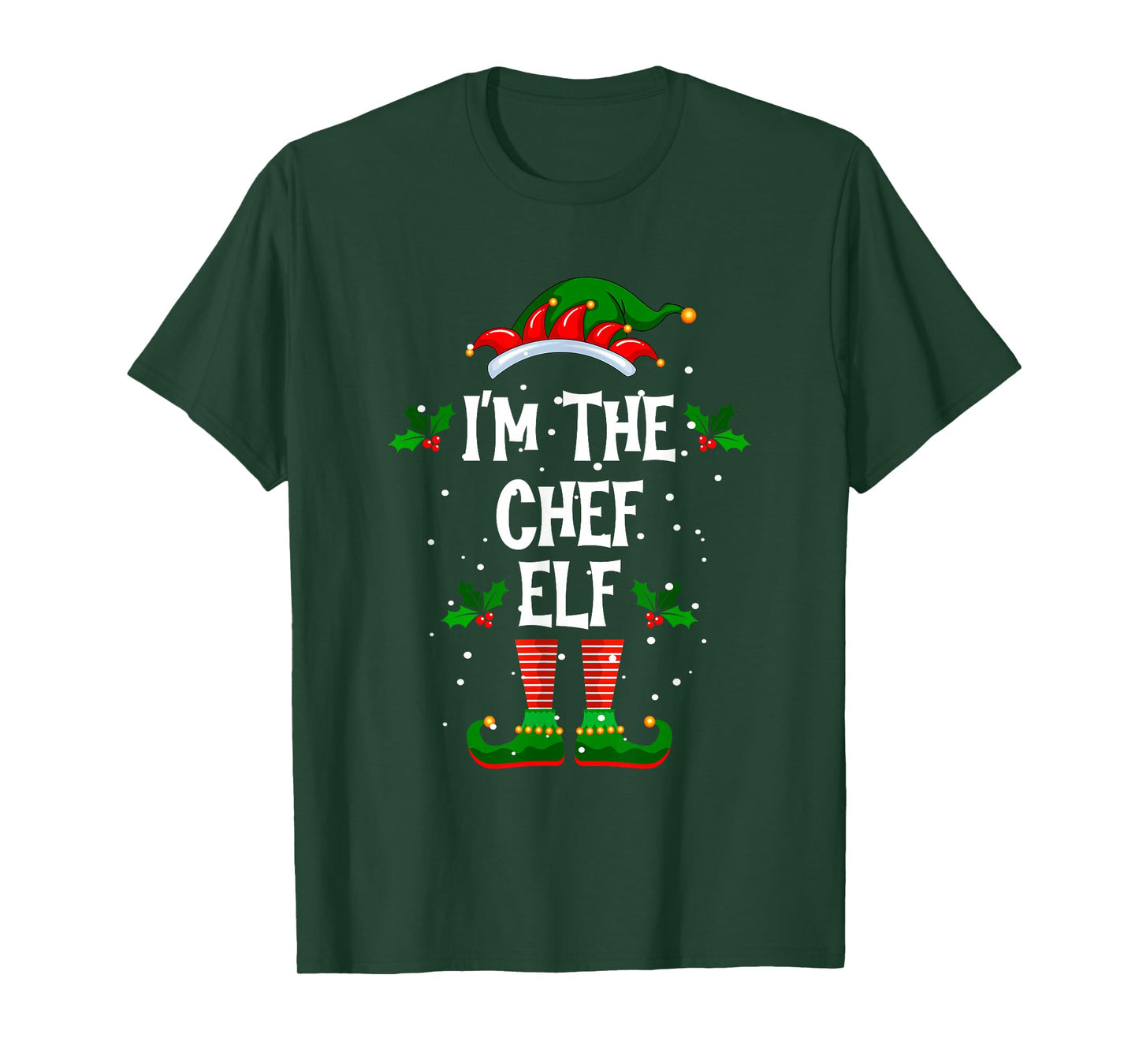 I’m The Chef Elf Christmas Xmas Pajama PJ Men Women T-Shirt
