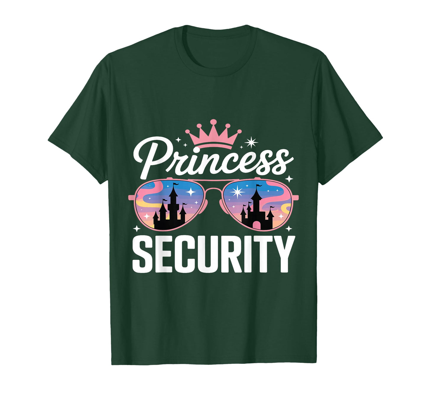 Princess Security Retro Castle Magic Family Trip Party Mom T-Shirt