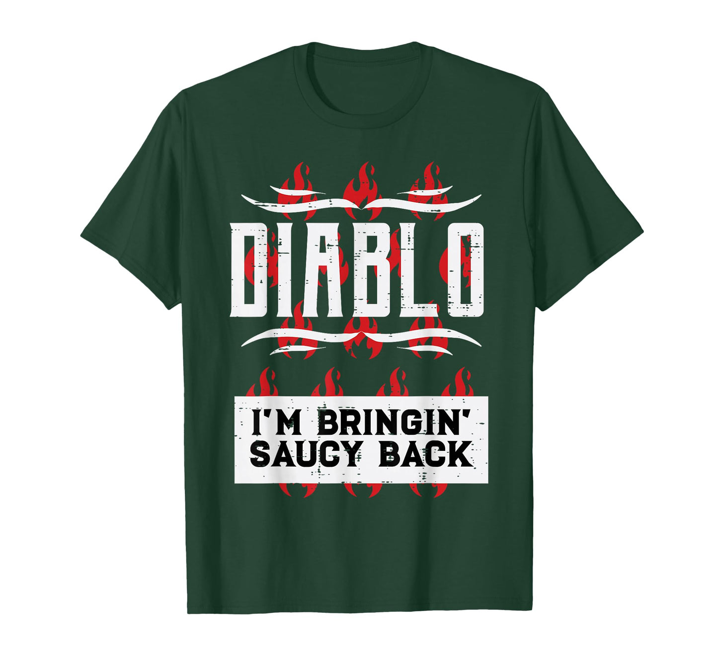 Halloween Diablo Hot Sauce Funny Lazy Food Costume Men Women T-Shirt