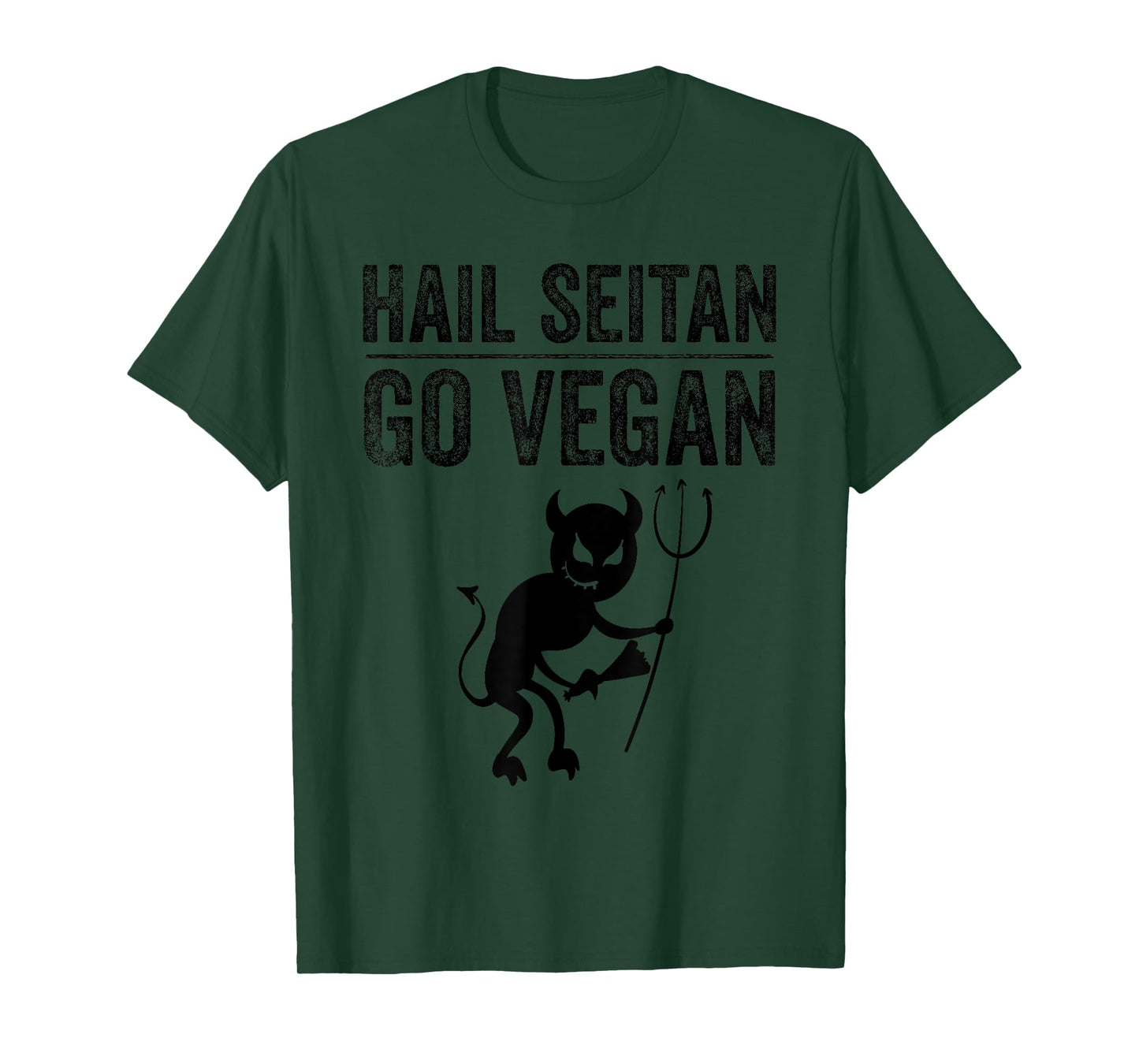 Funny Hail Seitan Go Vegan Cool Vegetarian Gift Men Women T-Shirt
