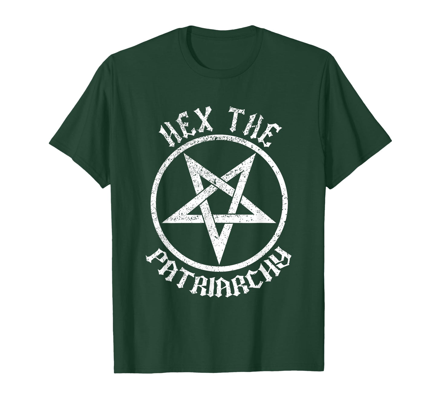 Feminist Witch Hex The Patriarchy Halloween Pentagram Occult T-Shirt