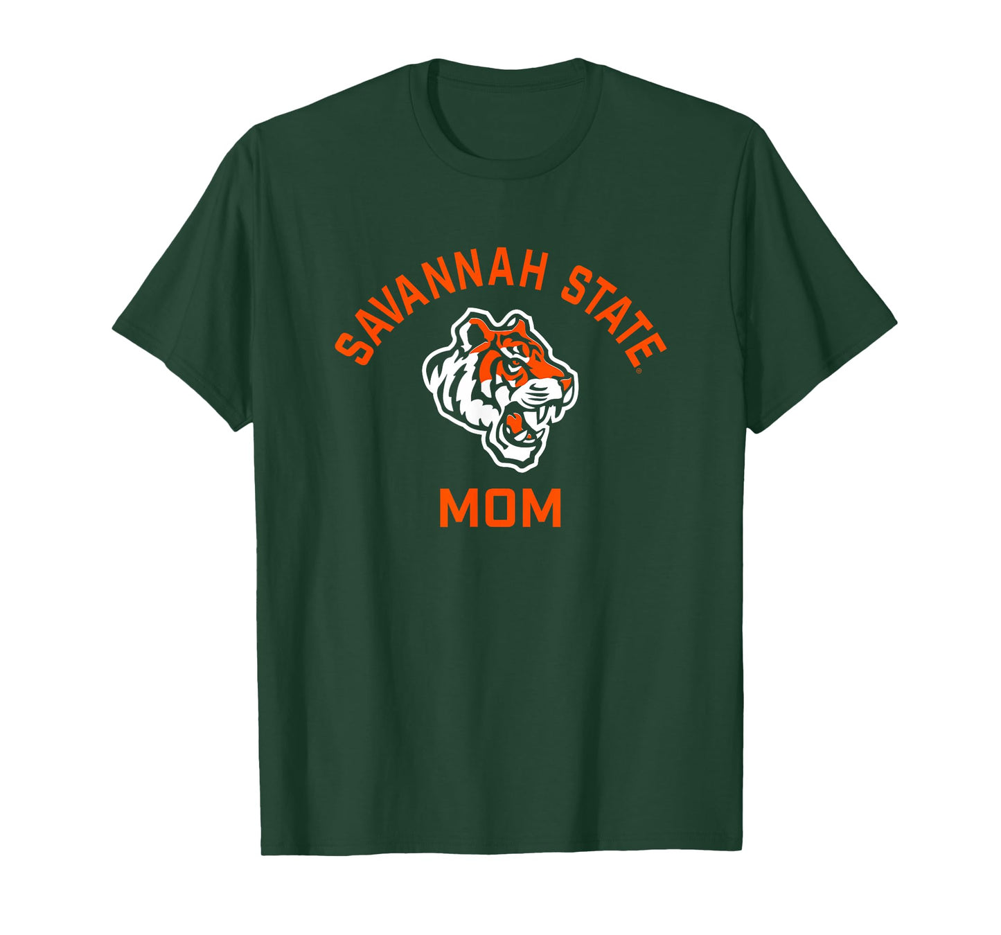 Savannah State University SSU Tigers Arched Mom T-Shirt