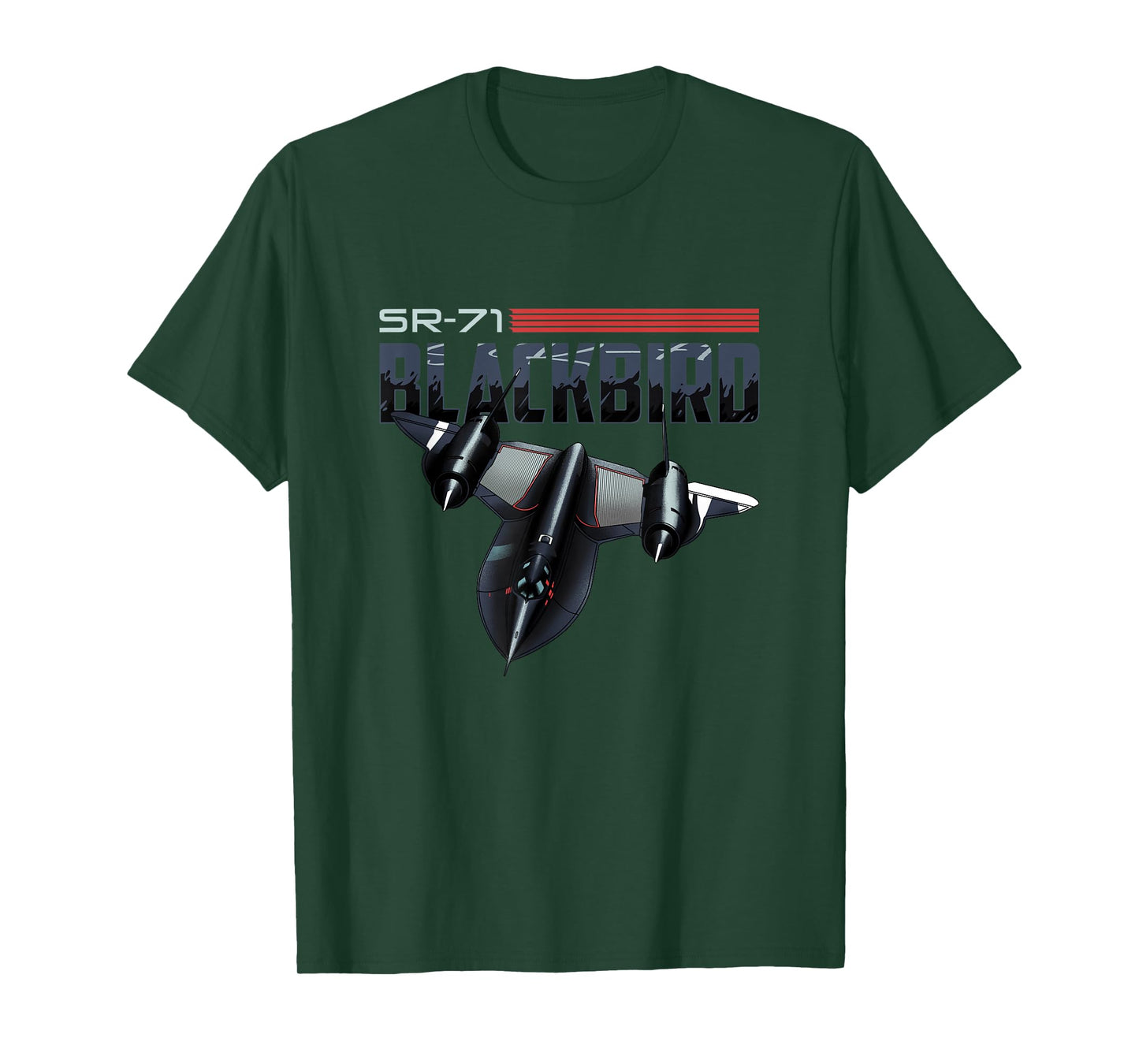 USA Military Warbird Airplane Blackbird Spy Plane T-Shirt