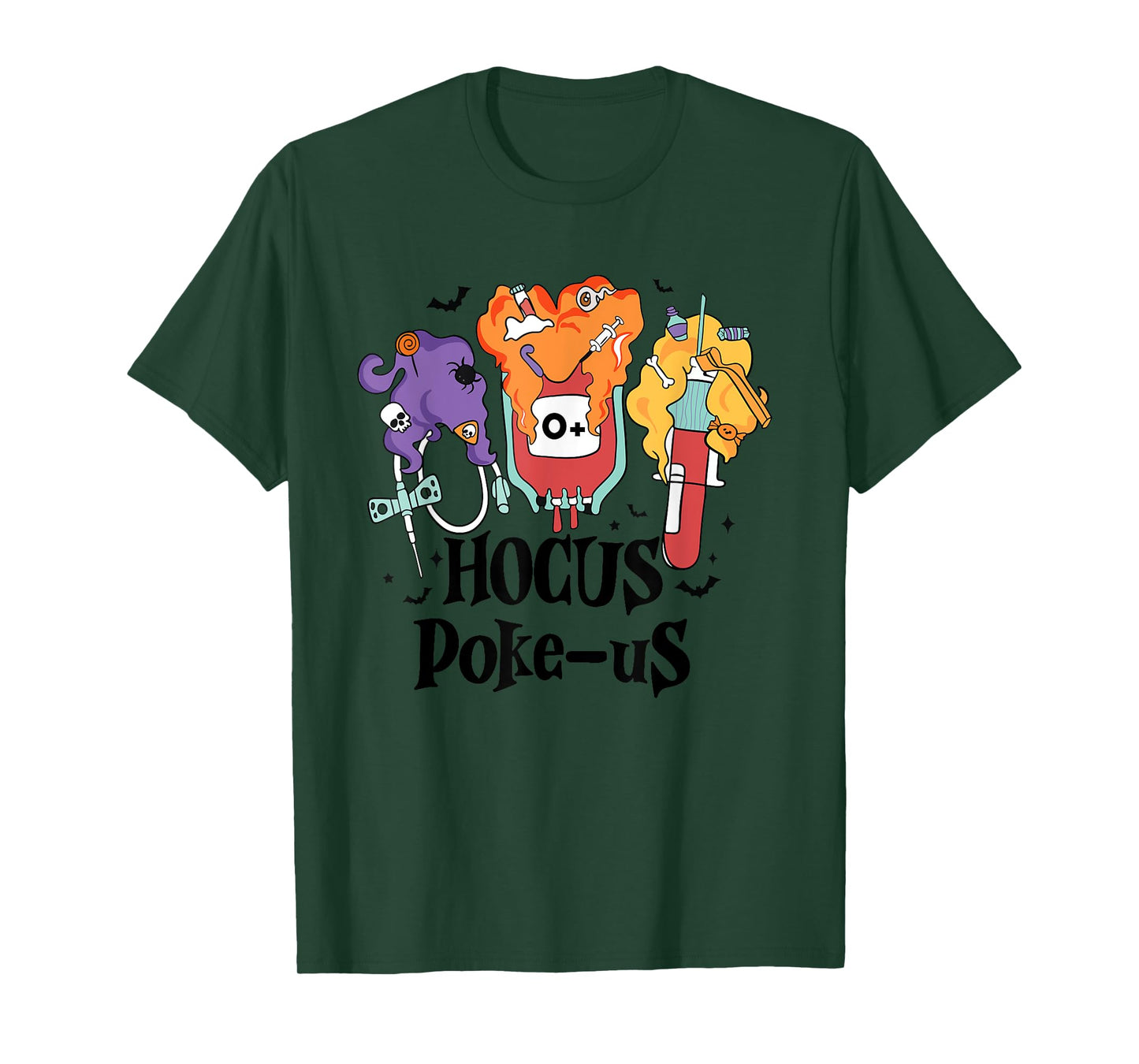Phlebotomist Medical Lab Tech Nurse Halloween Spooky Health T-Shirt