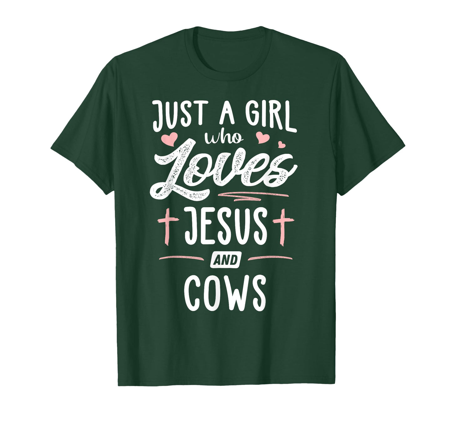 Just A Girl Who Loves Jesus And Cows Gift Women T-Shirt
