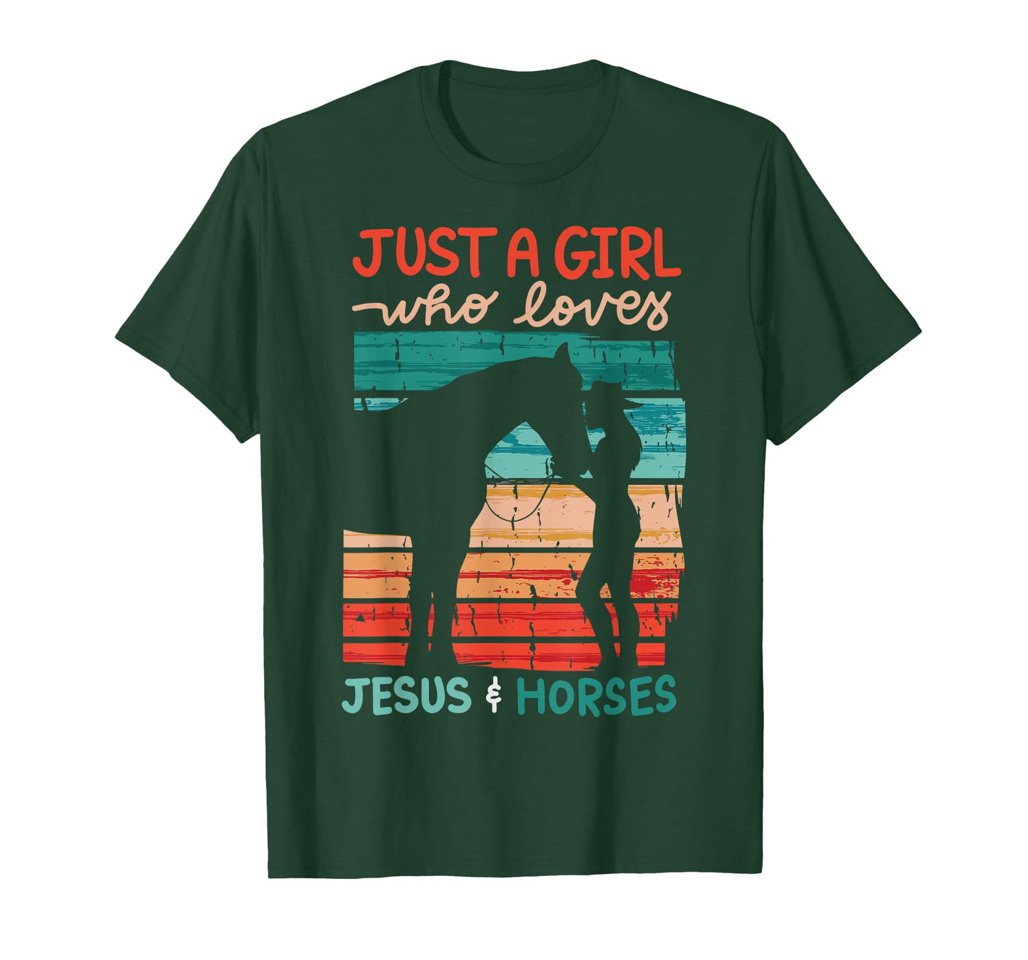 Just A Girl Who Loves Jesus And Horses T-Shirt