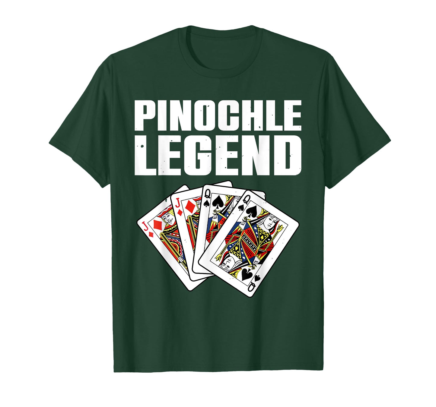 Funny Pinochle Art For Men Women Card Game Pinochle Players T-Shirt