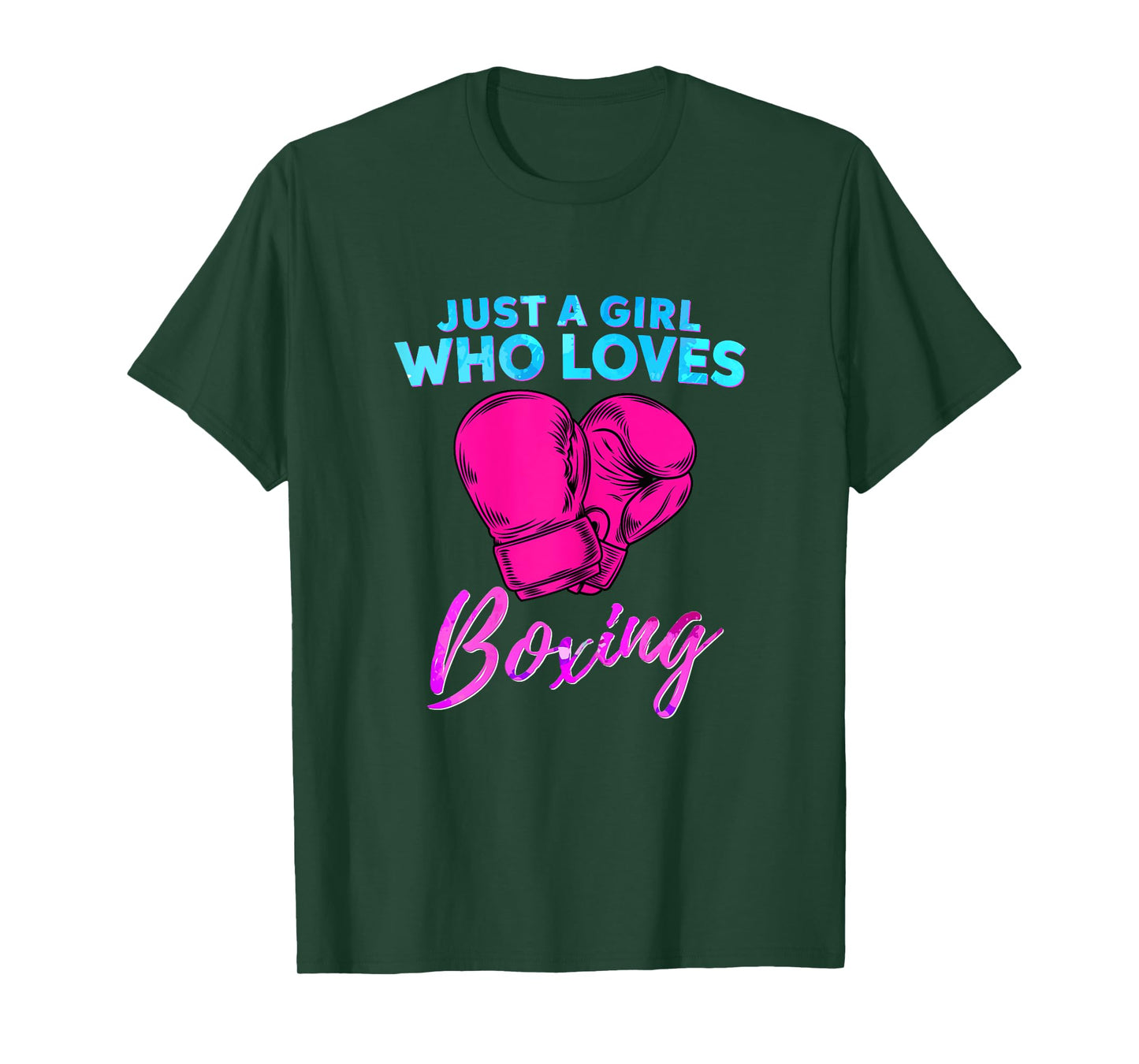 Just a Girl Who Loves Boxing Girls Boxing Gift T-Shirt