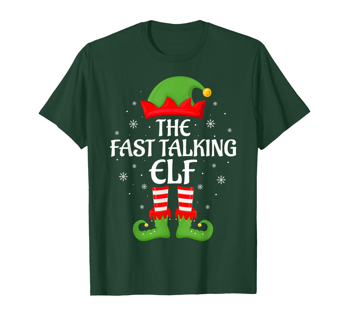Fast Talking Elf Xmas Family Matching Elf Squad Christmas T-Shirt