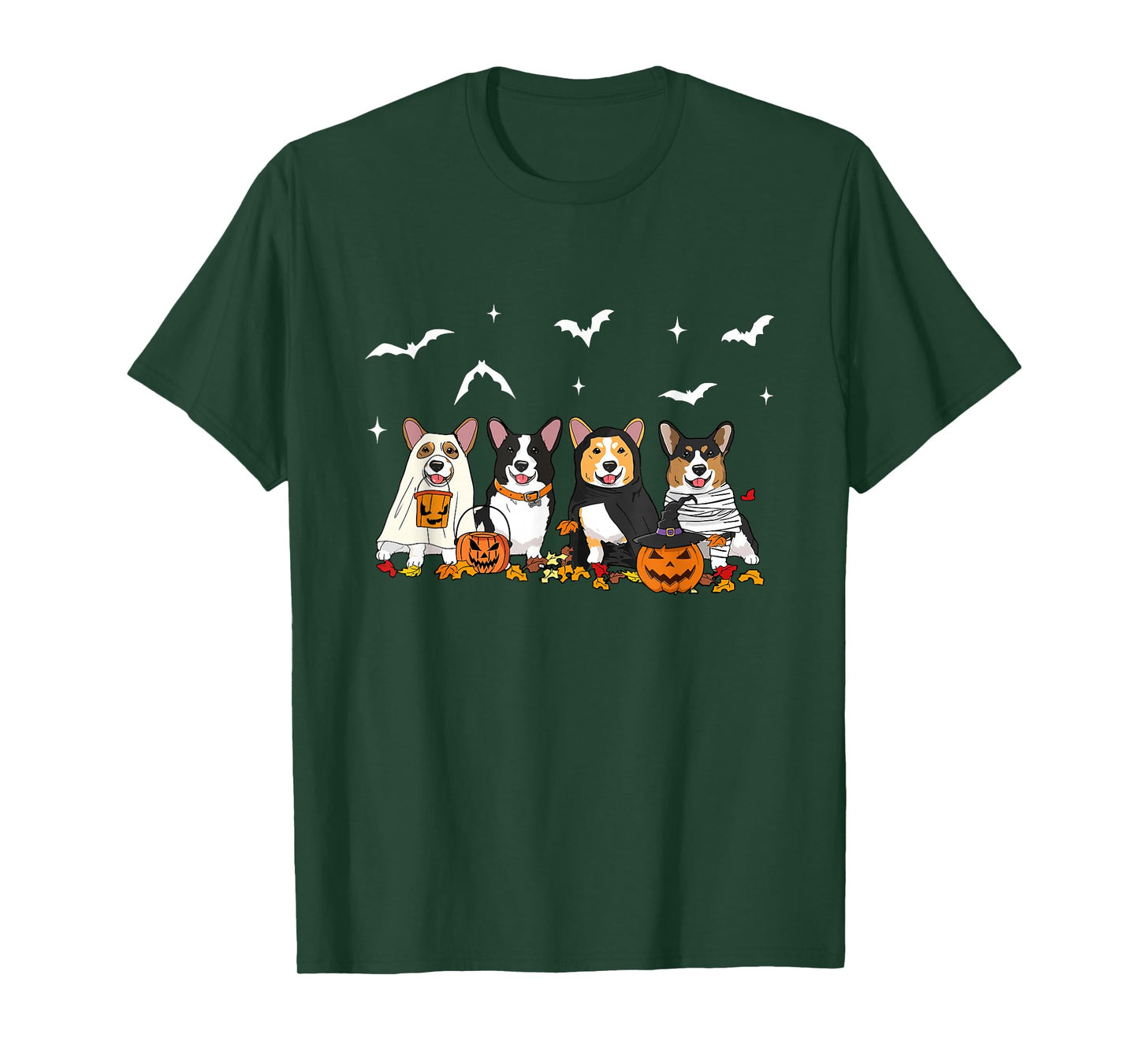 Witch Corgi Halloween Pumpkin Corgi Fall Vibes Corgi Dog Mom T-Shirt