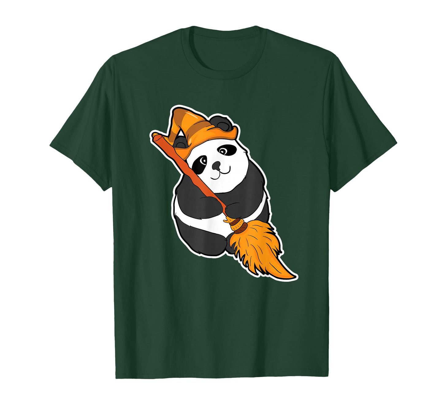 Panda Witch Halloween Party Gift T-Shirt