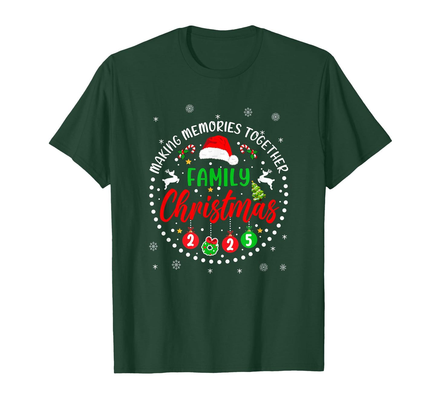 Matching Family Christmas 2025 Group Memories Together T-Shirt