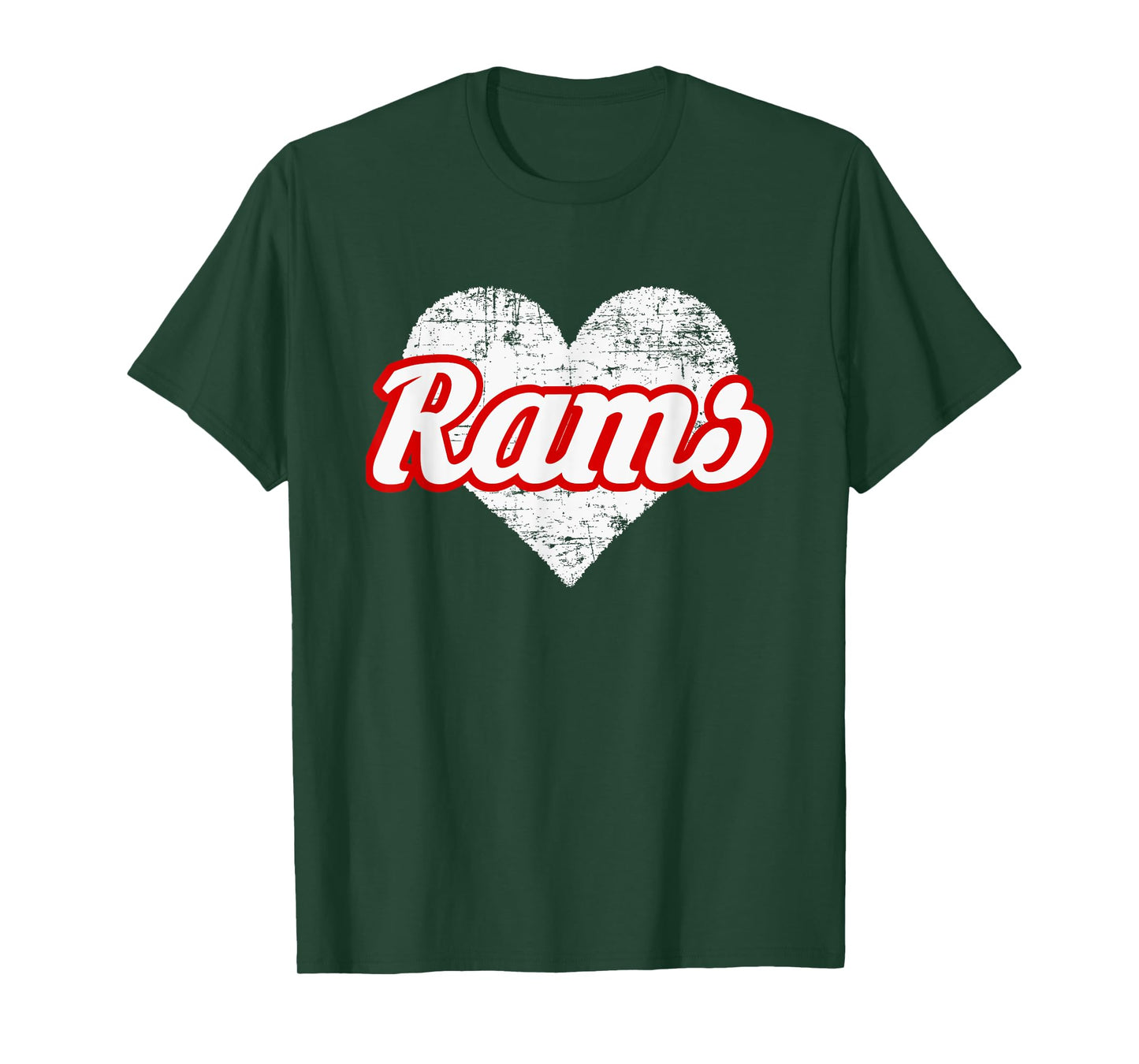 Edgewood Rams Over Heart T-Shirt