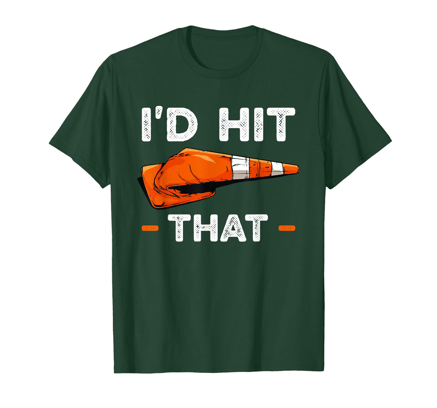 I'd Hit That Halloween Costume Traffic Cone T-Shirt