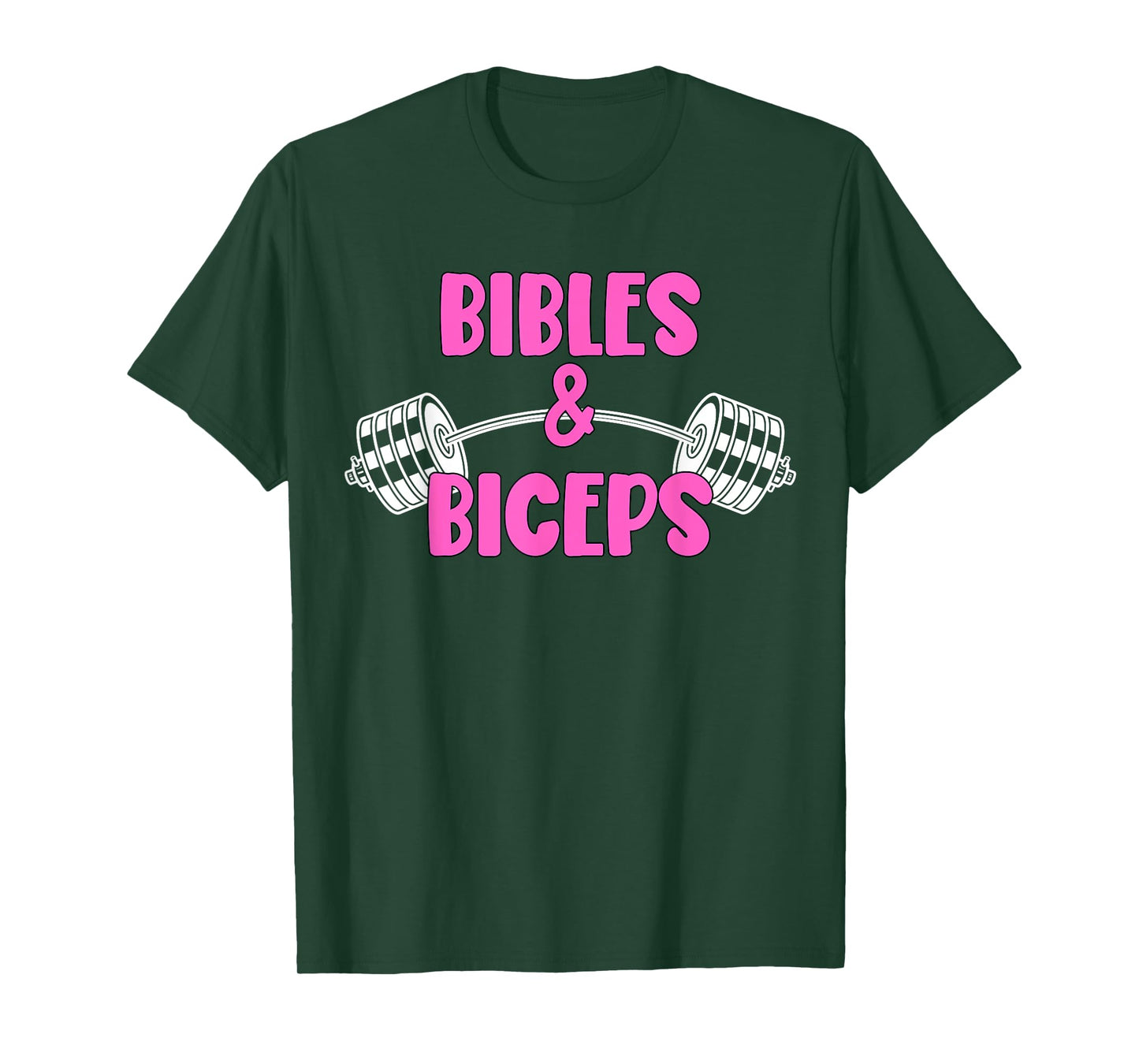 Bibles and Biceps Funny Gym Workout Christian T-Shirt