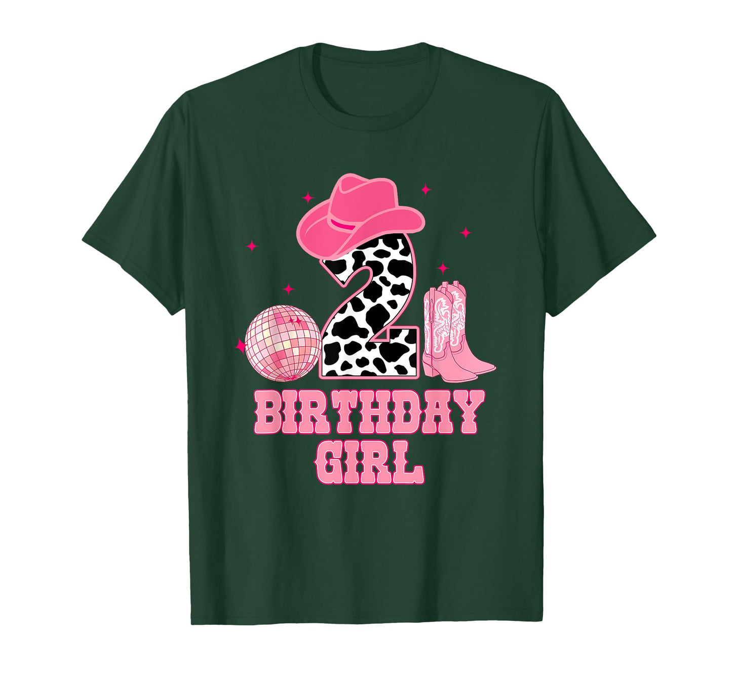 Happy 2nd Birthday Girl Outfit Rodeo Western Cowgirl Cowboy T-Shirt
