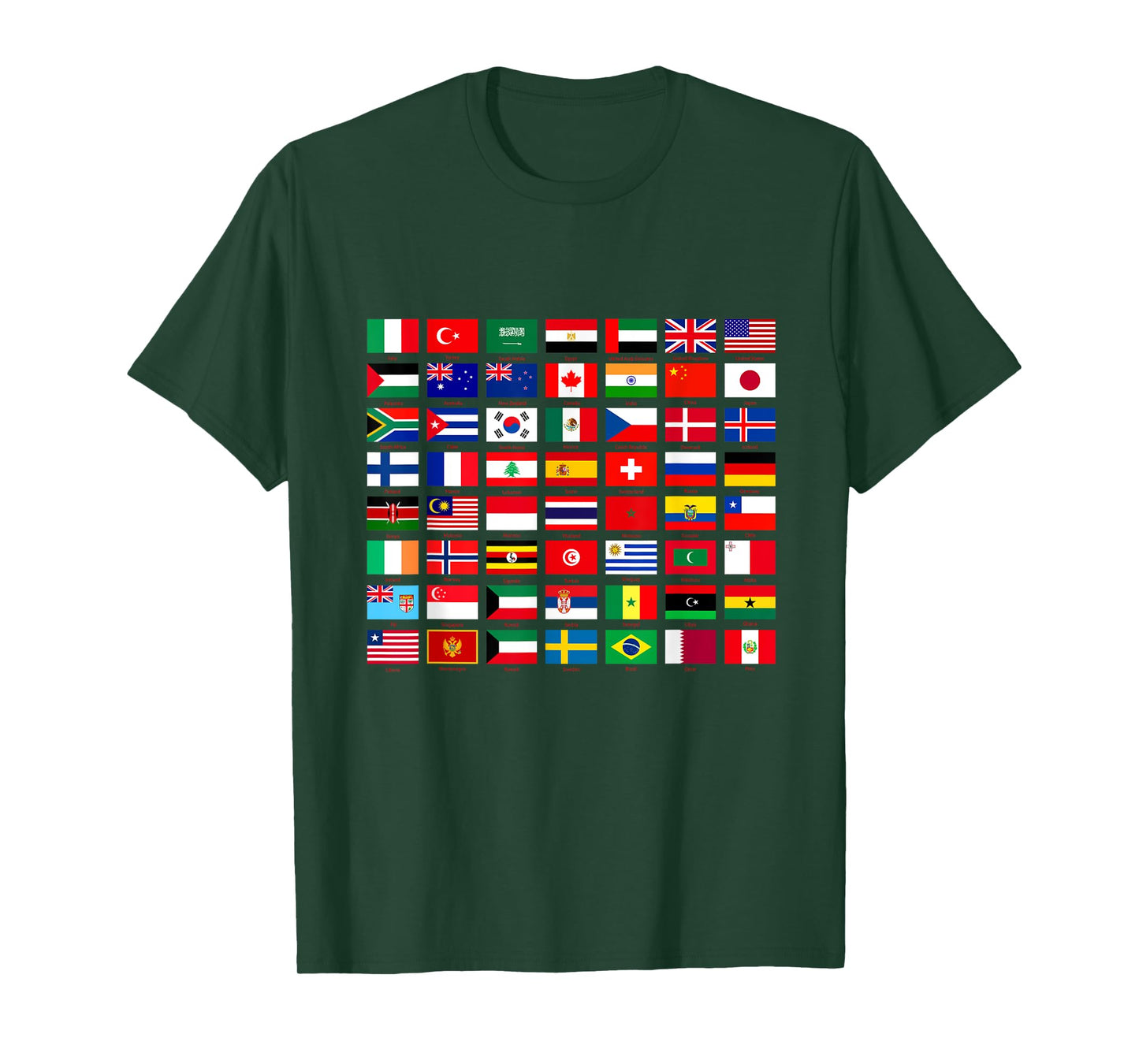 Flags of the Countries of the World Graphic Cool Designs T-Shirt