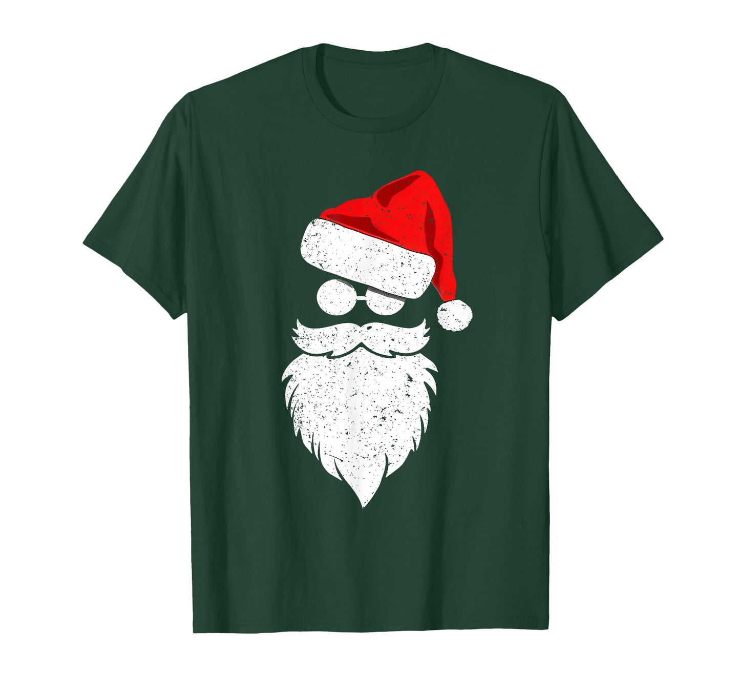Santa Face Retro Sunglasses Christmas Shirt Xmas Men Women T-Shirt