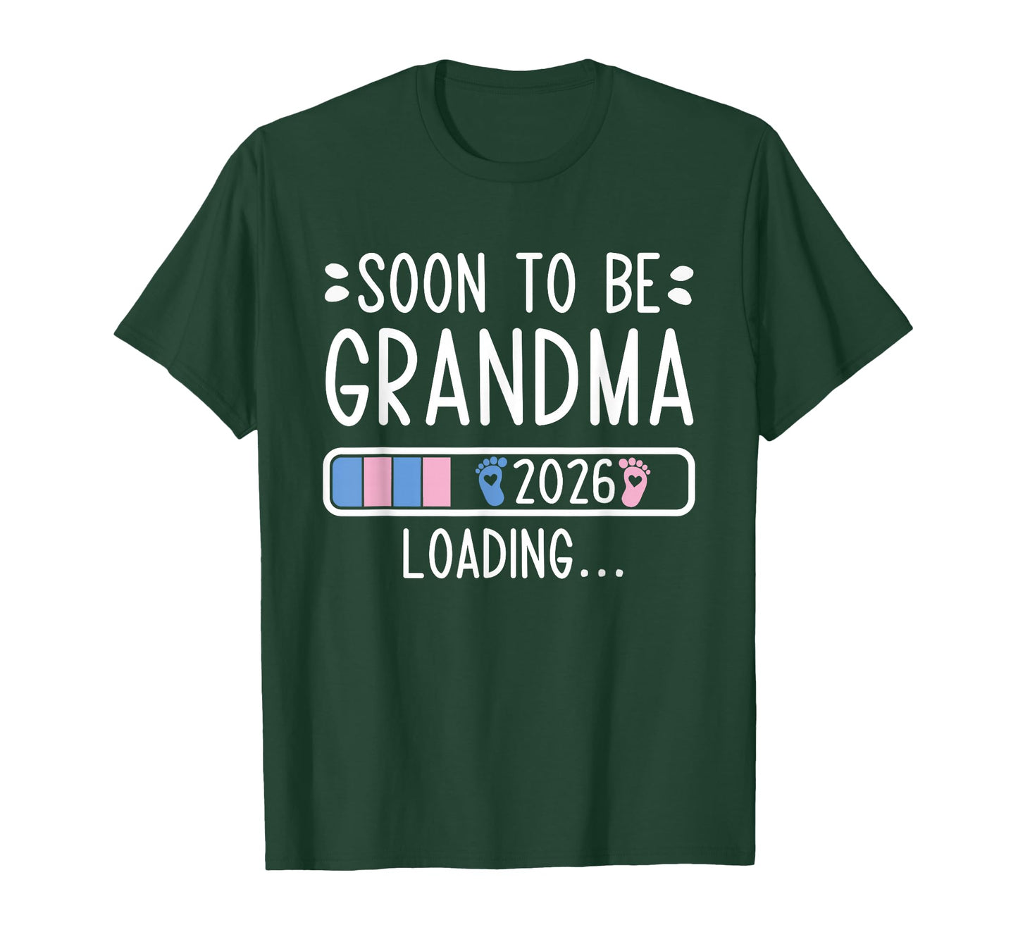 Soon to Be Grandma 2026 Loading Pregnancy Announcement 2026 T-Shirt
