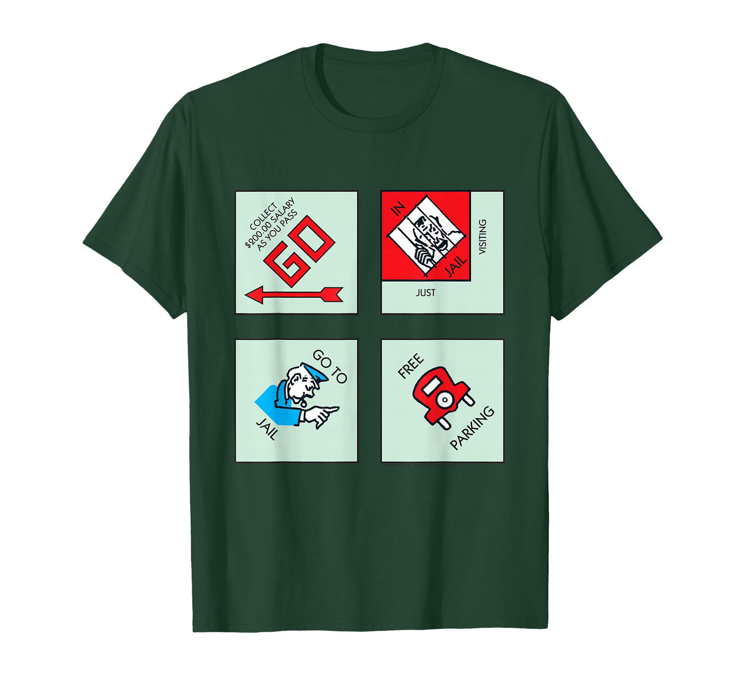 Monopoly Classic Corner Tiles T-Shirt