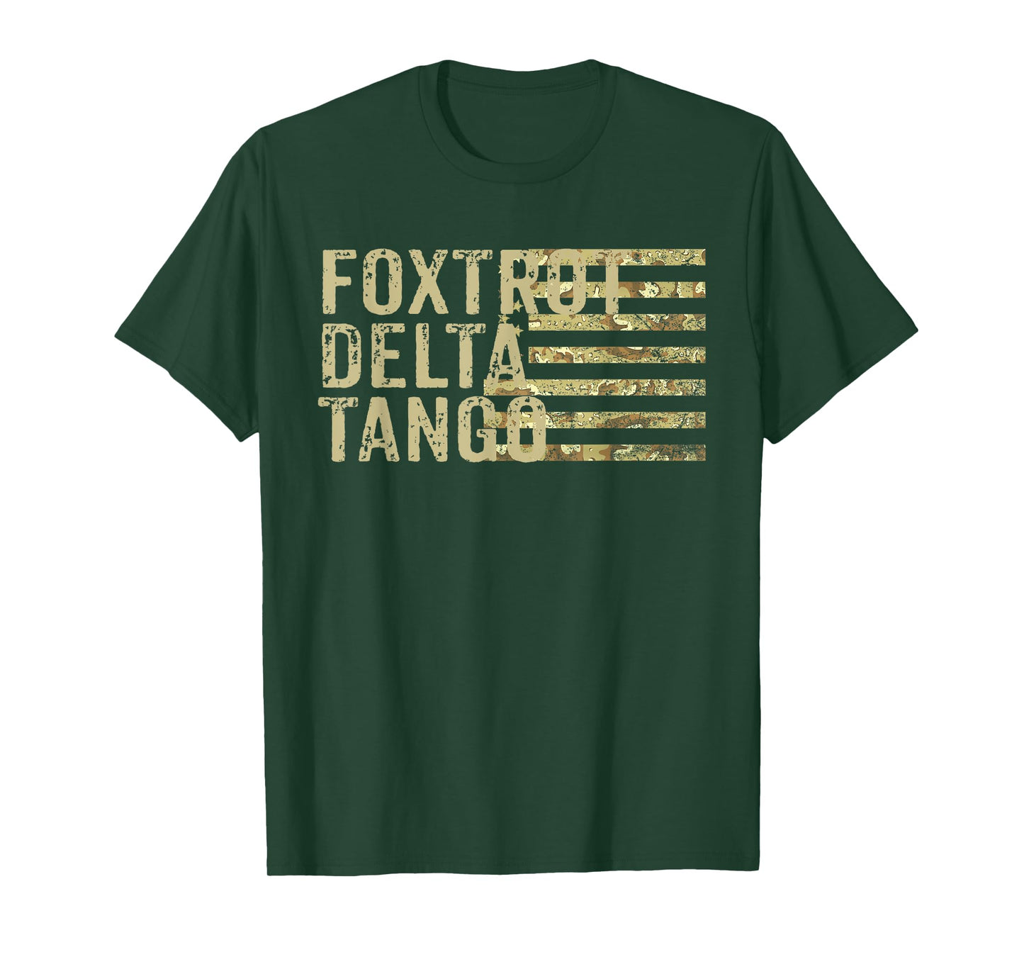 Foxtrots Delta Tangos Funny Foxtrots Deltas Tangos US Flag T-Shirt