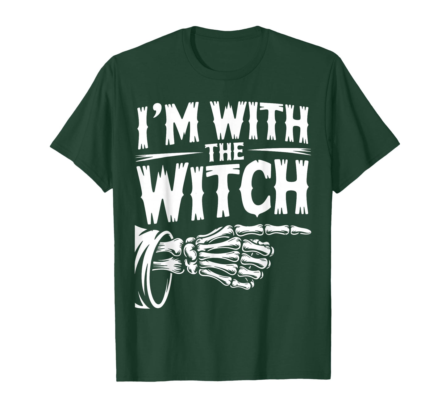 I'm with The Witch Couple Costume Halloween T-Shirt