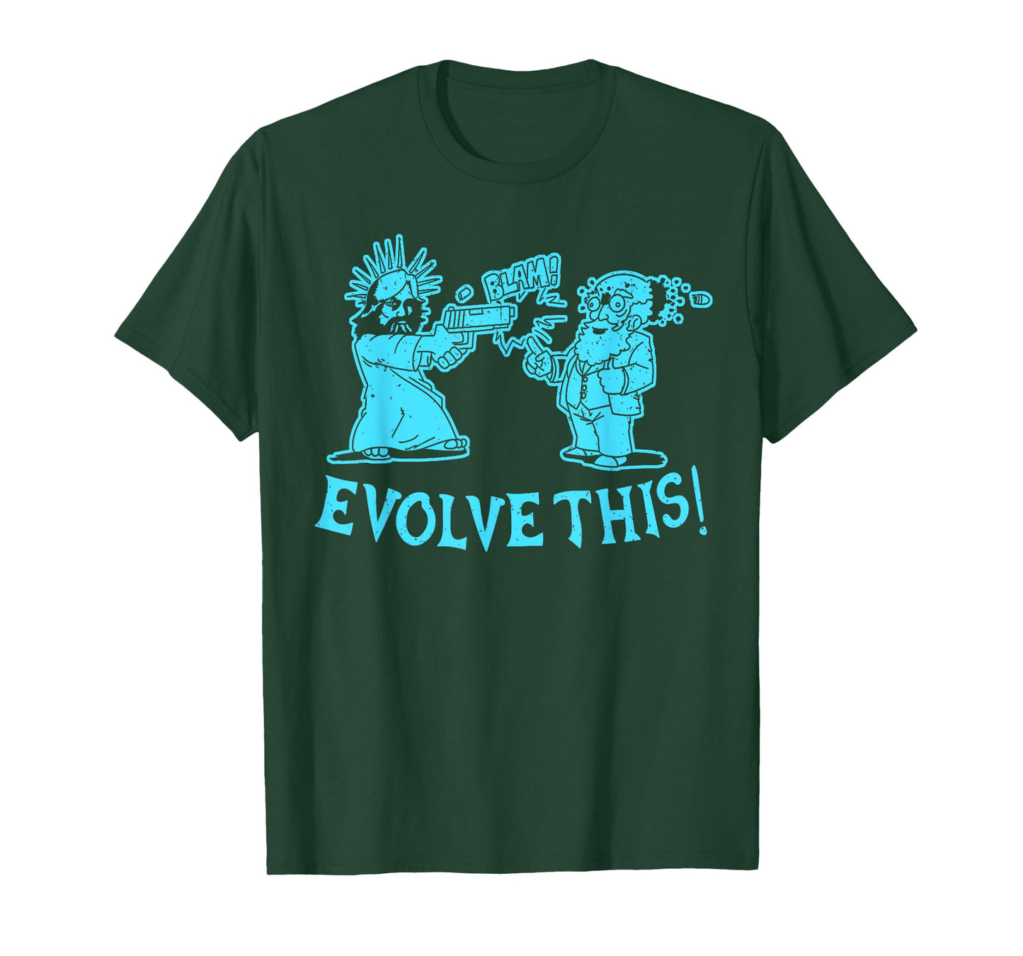 Vintage Evolve This Jesus And Darwin 2 T-Shirt