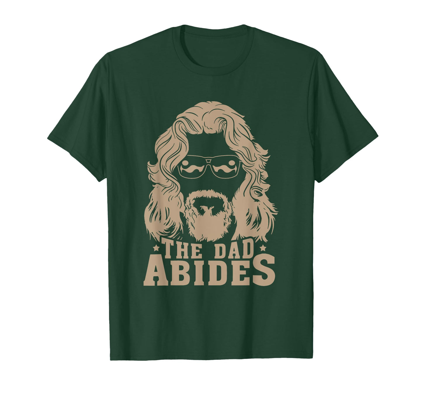 Vintage Retro The Dad Abides Funny Dad Father's Day T-Shirt