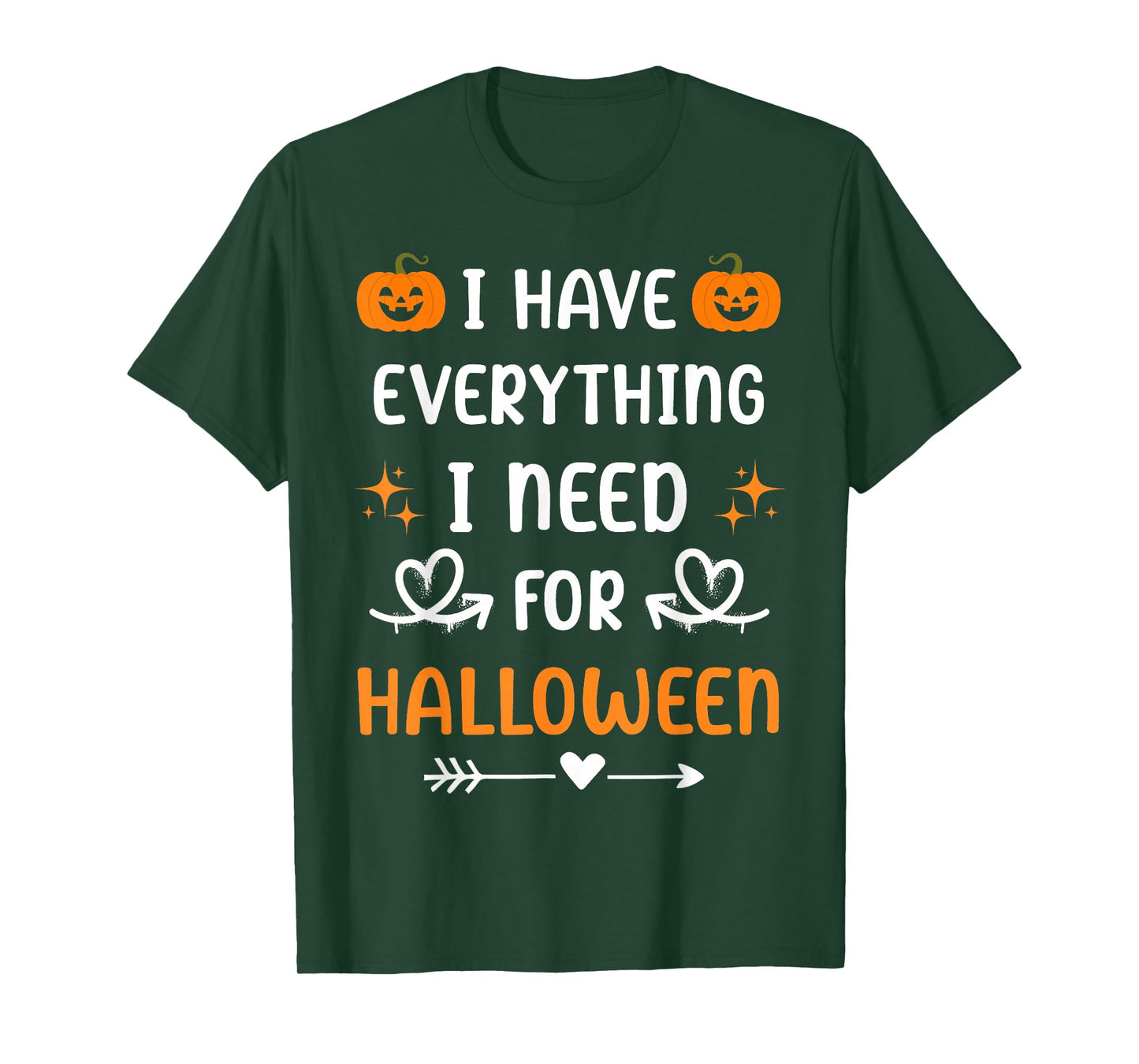 Halloween Matching Couples Spooky Pumpkin Cute Heart Couples T-Shirt
