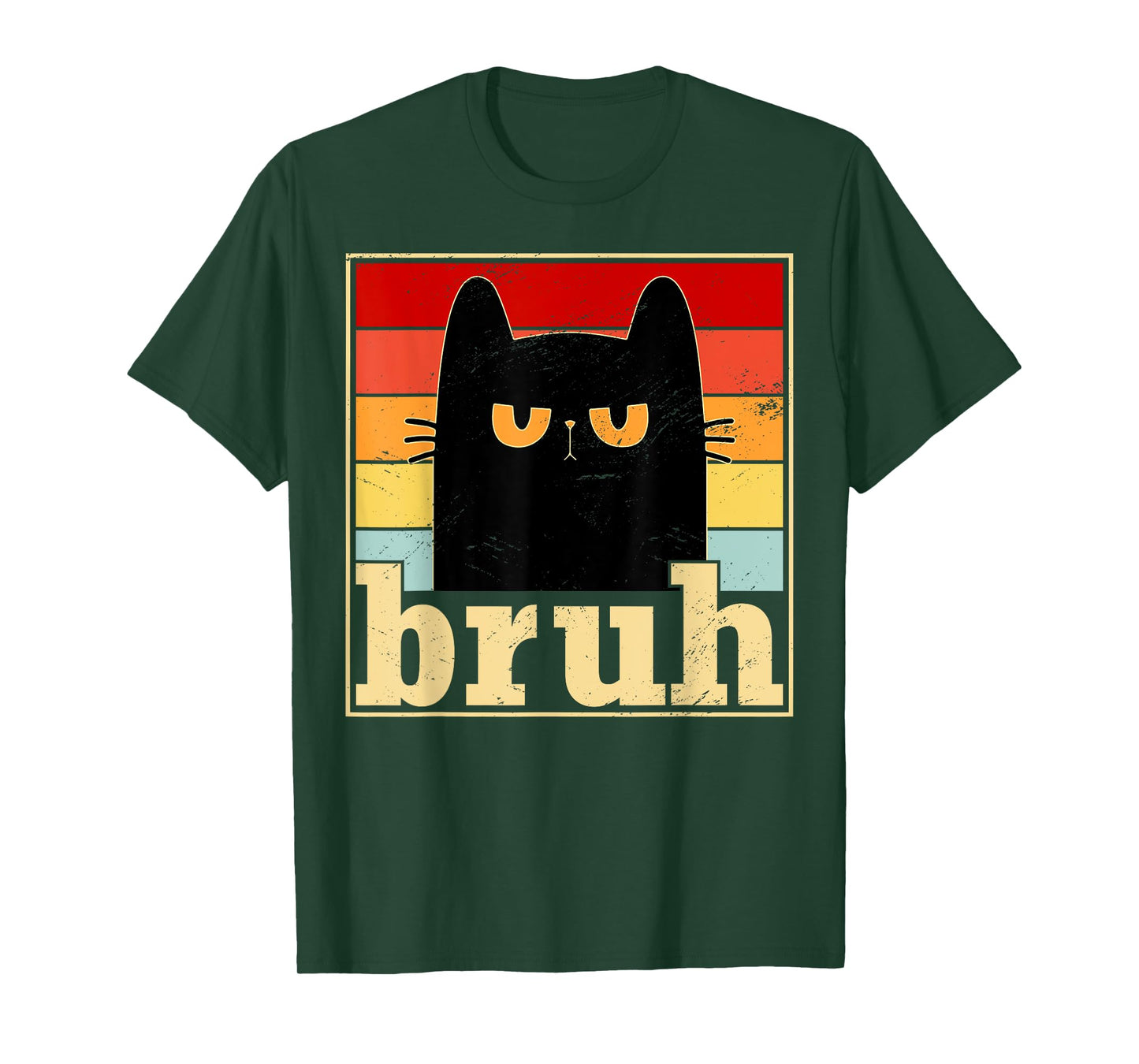 Funny Bruh Cat Meme Shirt for Teens Boys Girls Men Women T-Shirt
