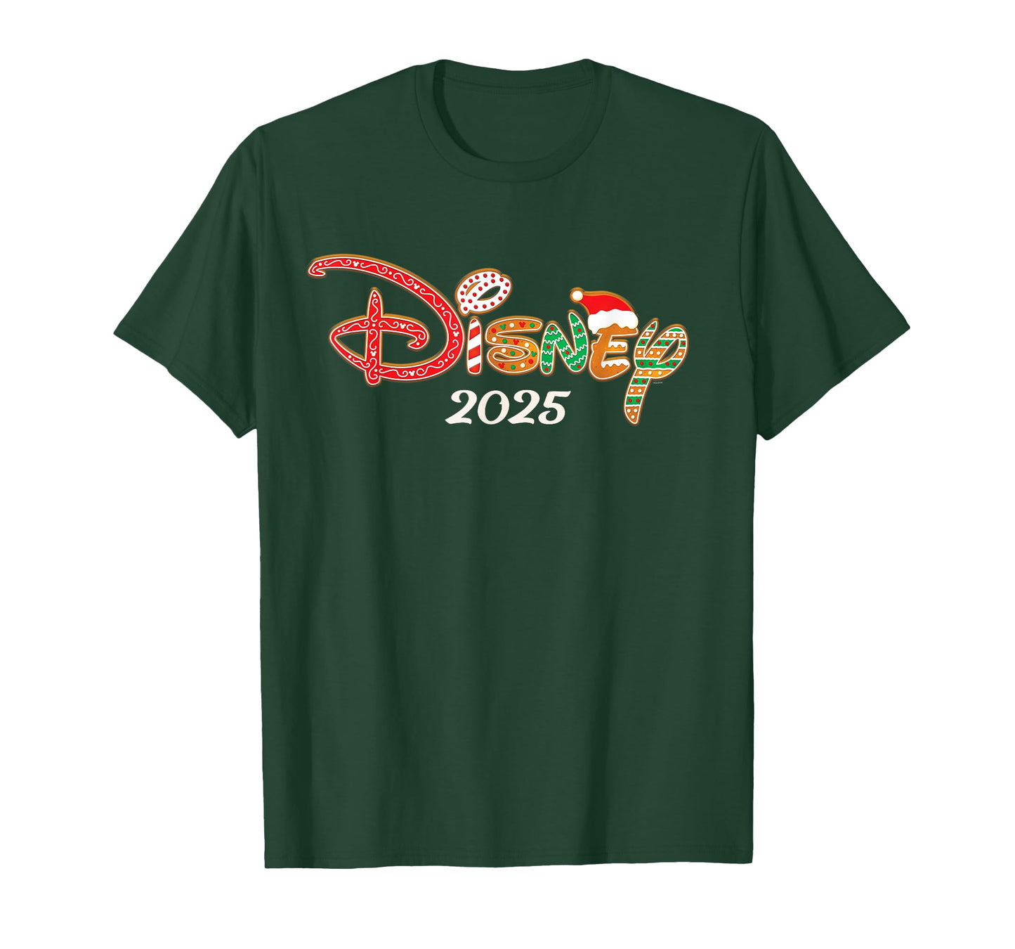 Disney Holiday Christmas Vacation Trip Gingerbread Logo 2025 T-Shirt