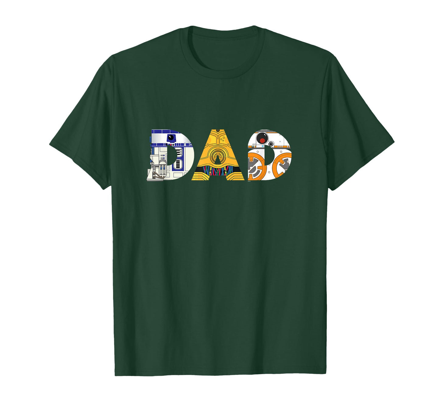 Star Wars Droids R2-D2 C-3PO BB-8 Dad Father’s Day Birthday T-Shirt