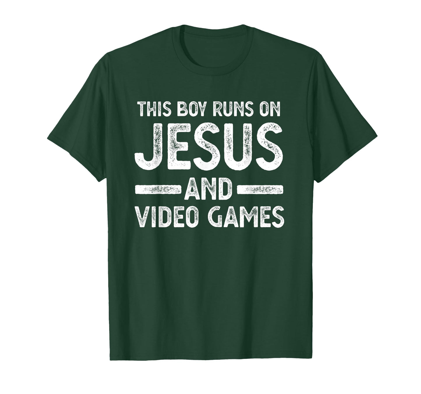 This boy runs on jesus and video games T-Shirt