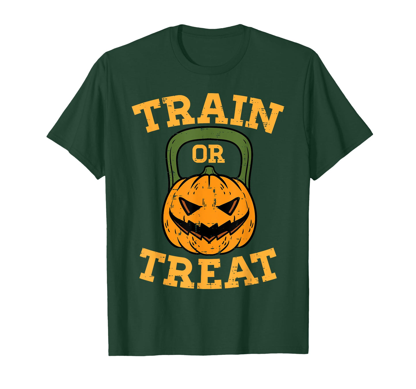 Halloween Gym Train or Treat Workout Costume Men Women Kids T-Shirt