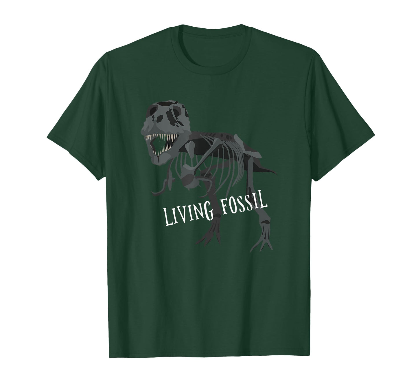Living Fossil Tyrannosaurus Rex Skeleton T-Rex Funny T-Shirt T-Shirt
