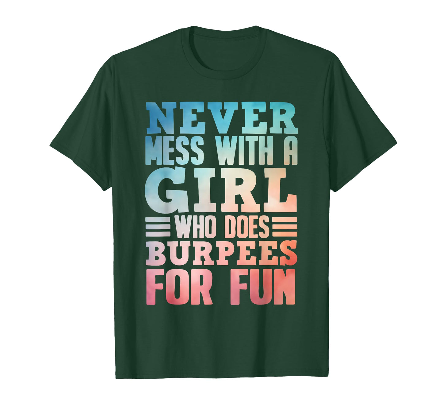 Funny Burpee Art For Girls Women Fitness Workout Gym Burpees T-Shirt