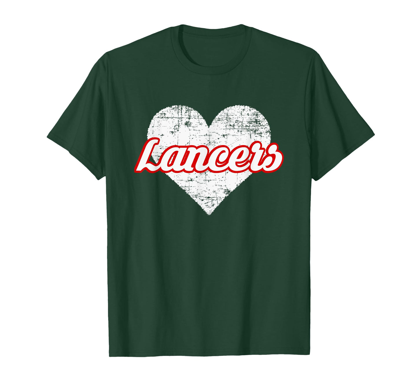 Lakewood Lancers Over Heart T-Shirt
