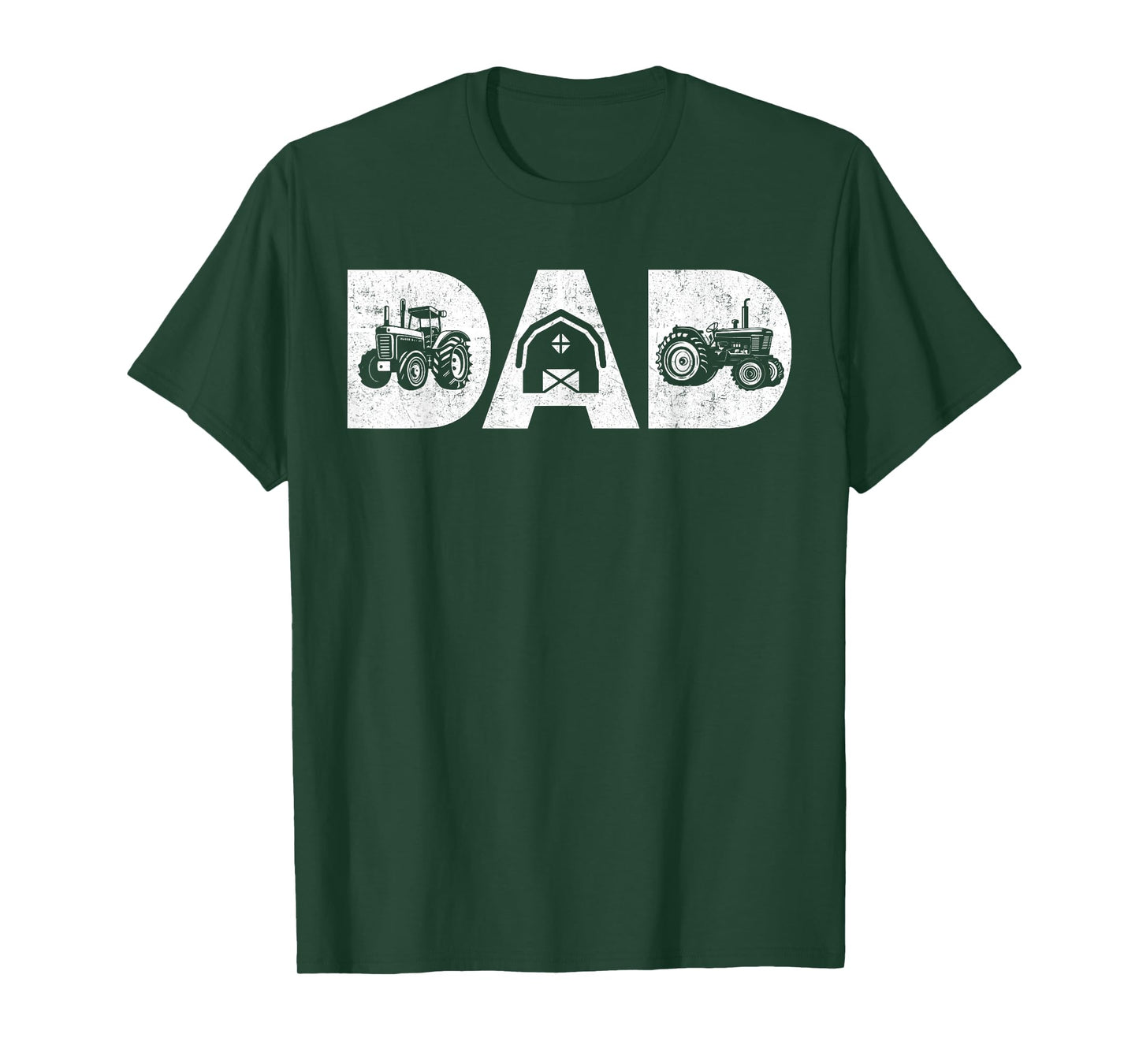 Mens Vintage Farming Father Farm Lover Farmer Daddy Tractor Dad T-Shirt