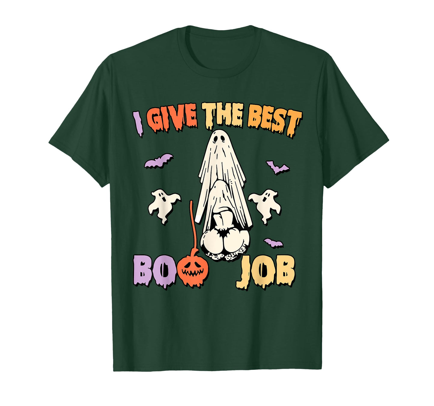 I Give The Best Boo Job, Halloween Inappropriate Adult Humor T-Shirt