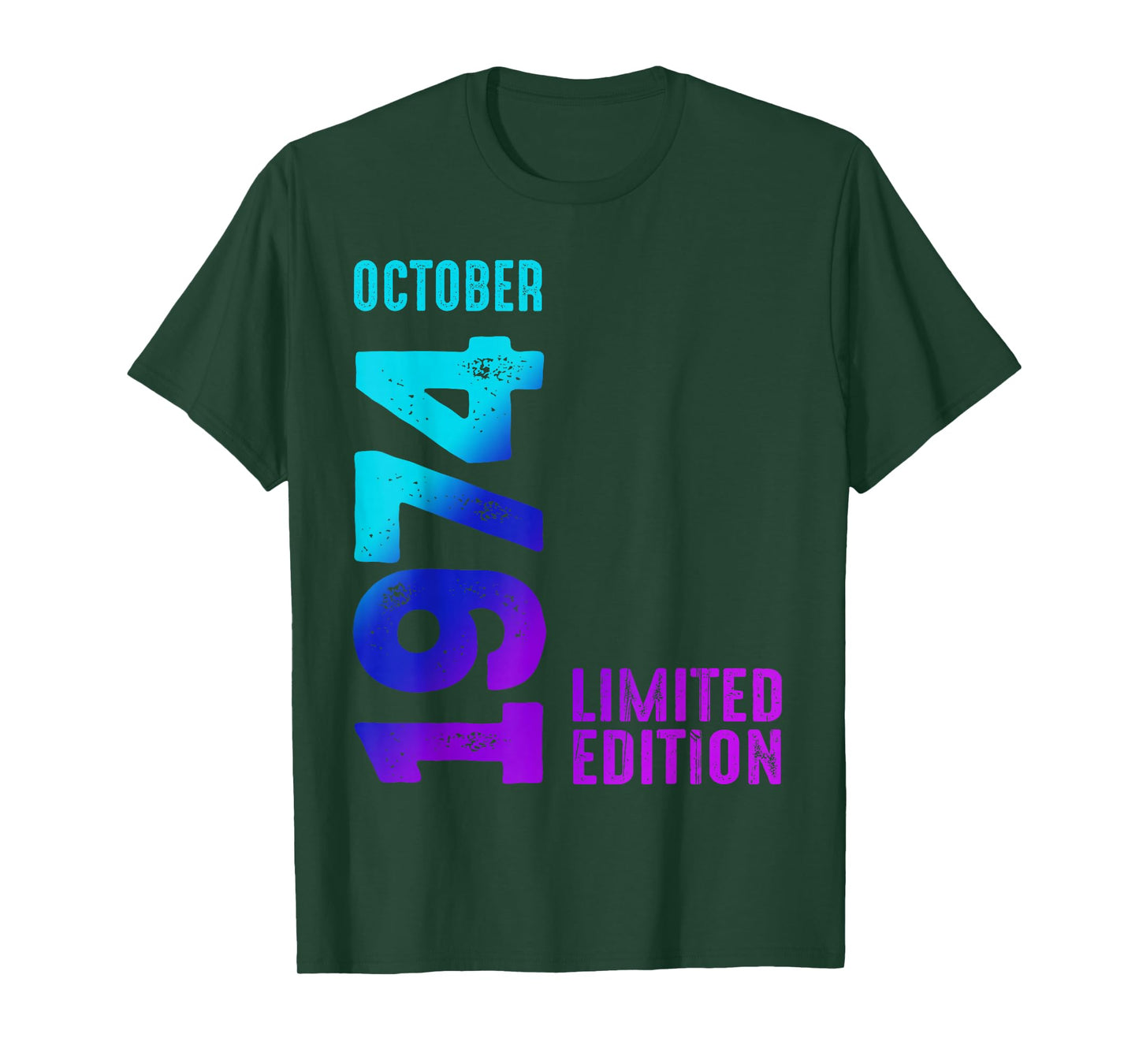 October 1974 Limited Edition Birthday 1974 T-Shirt