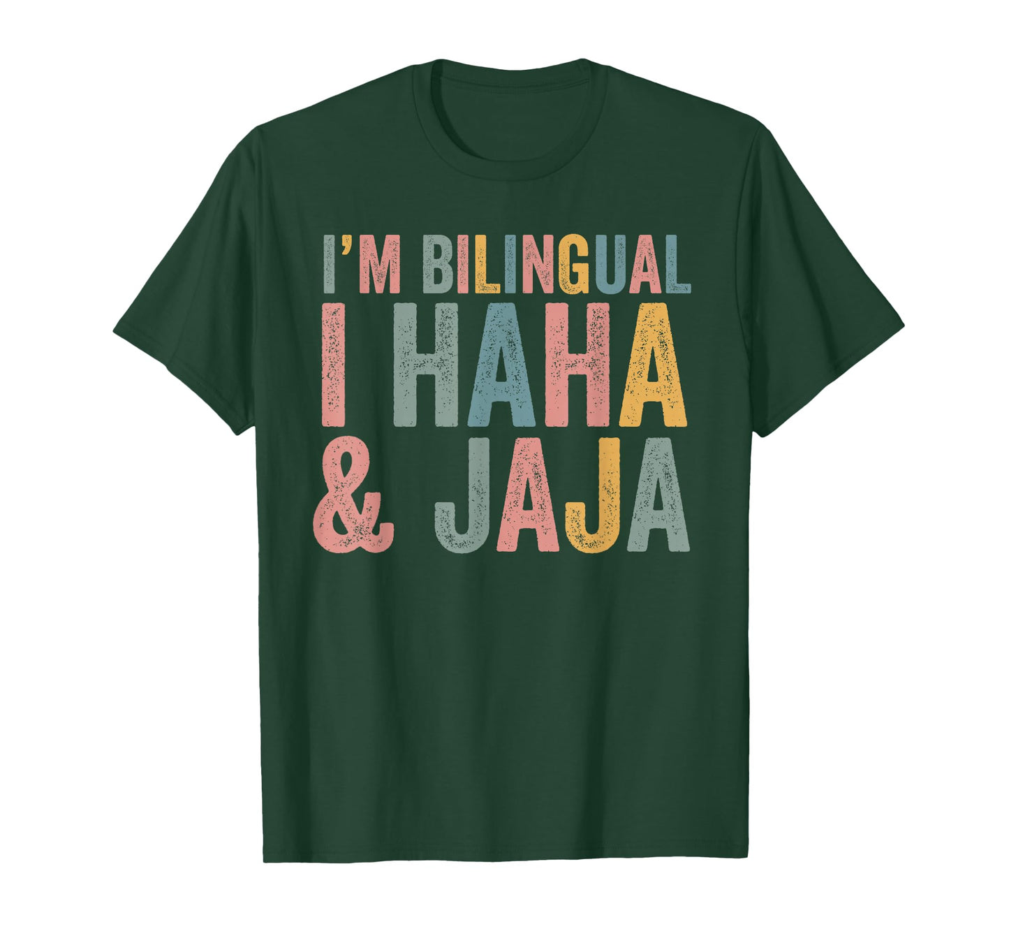 Hispanic Heritage Month Spanish Teacher Bilingual Haha Jaja T-Shirt