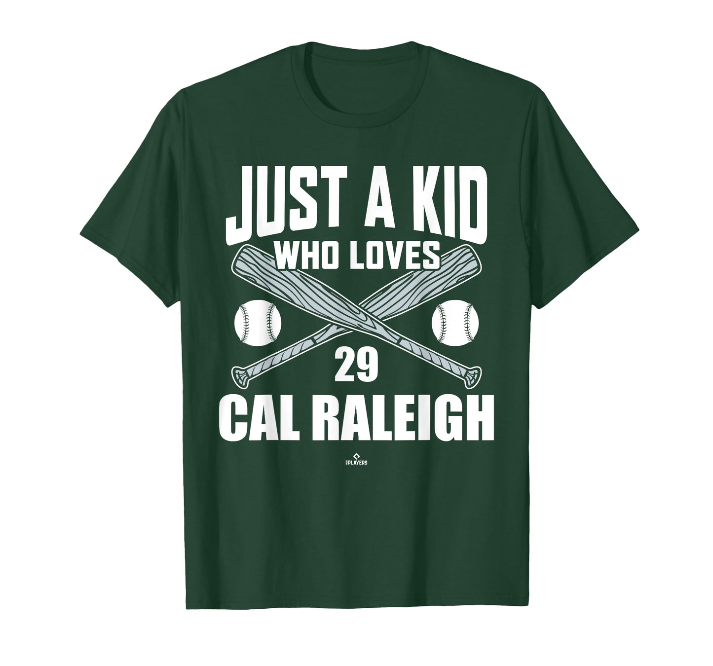 Just A Boy Who Loves Cal Raleigh Seattle Baseball MLBPA T-Shirt