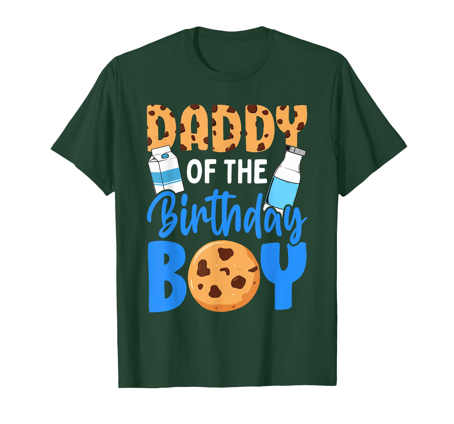 Daddy of the birthday boy Milk and Cookies 1st birthday T-Shirt